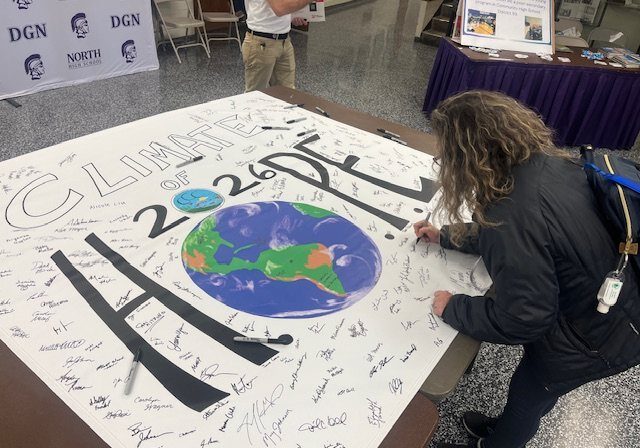 `Climate of Hope’ was a professional development session for area science educators led by DGN teacher and Educator of the Year honoree Jeff Grant. 