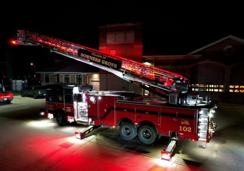 A modern day ladder truck