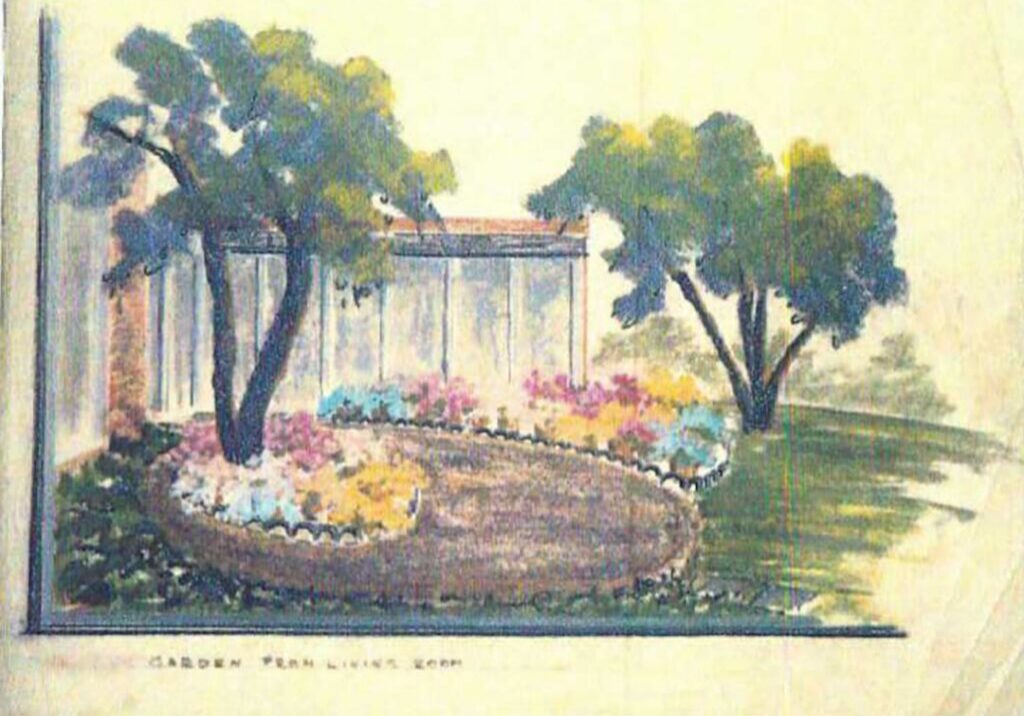  Kuh's watercolor landscape plans are works of art in themselves.